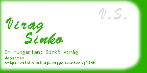 virag sinko business card