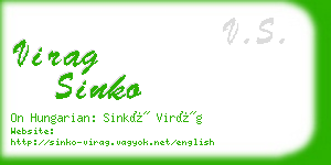 virag sinko business card